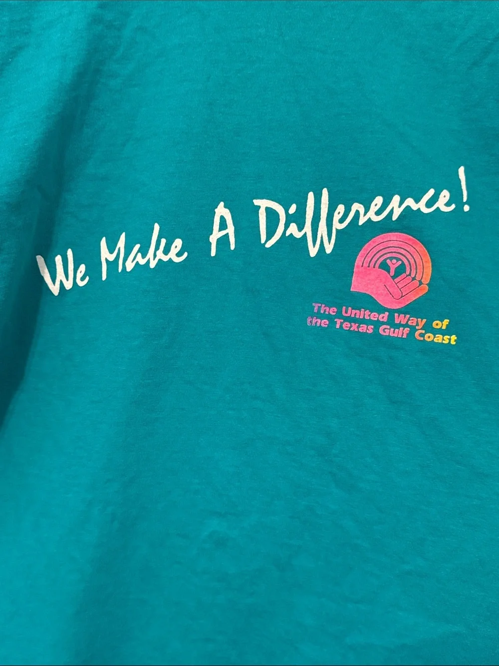 Vintage 90s United Way Teal 